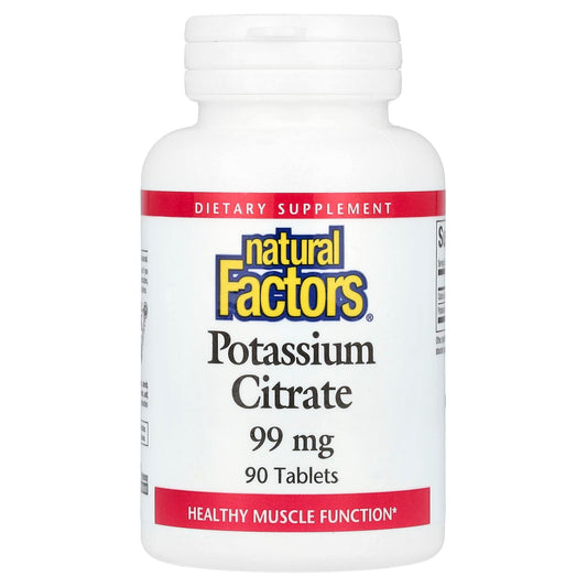 Natural Factors-Potassium Citrate-99 mg-90 Tablets