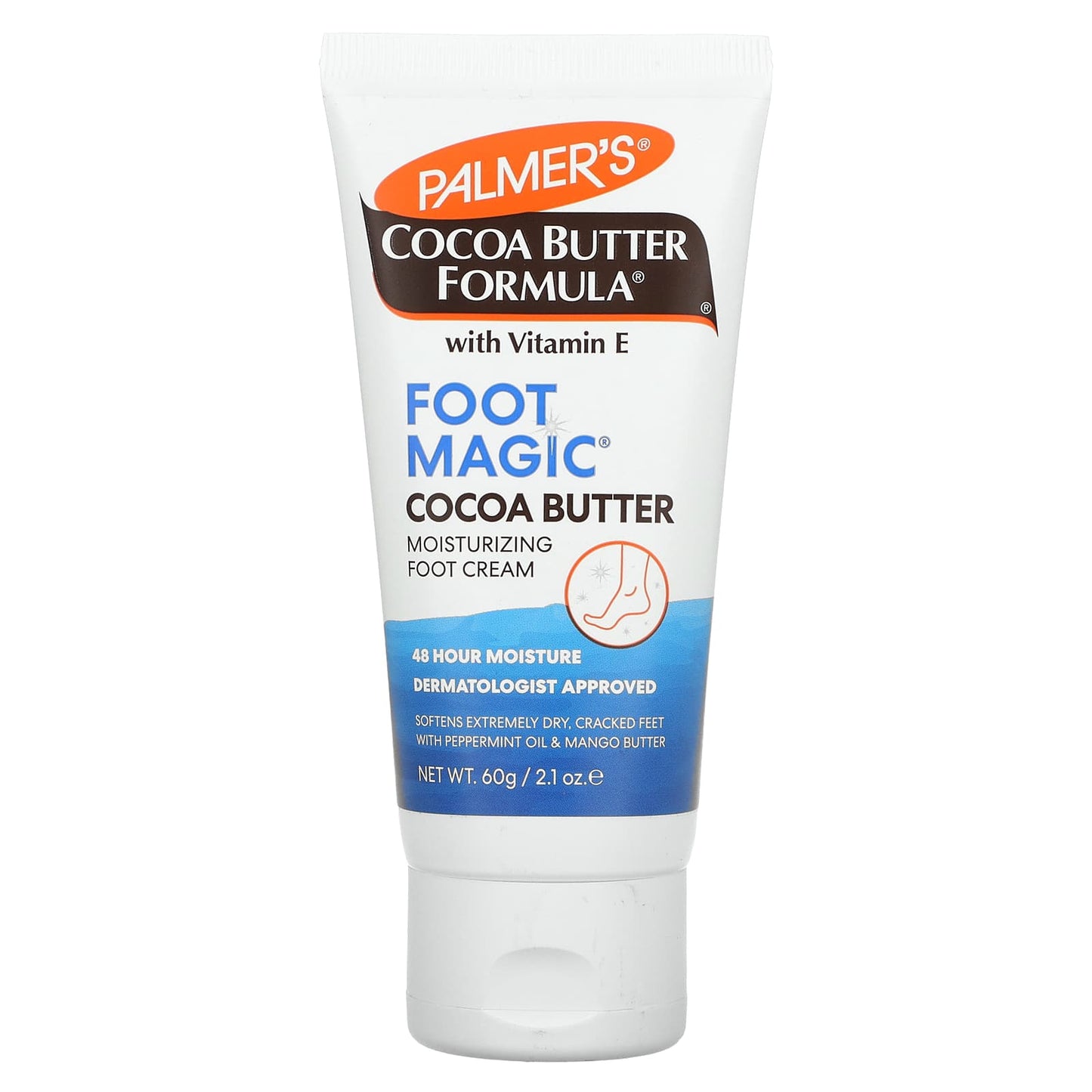 Palmer's-Cocoa Butter Formula with Vitamin E-Foot Magic-with Peppermint Oil & Mango Butter-2.1 oz (60 g)