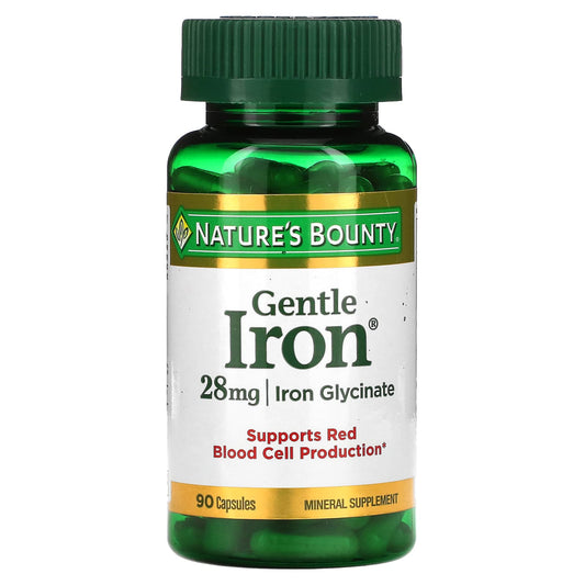 Nature's Bounty-Gentle Iron-28 mg-90 Capsules