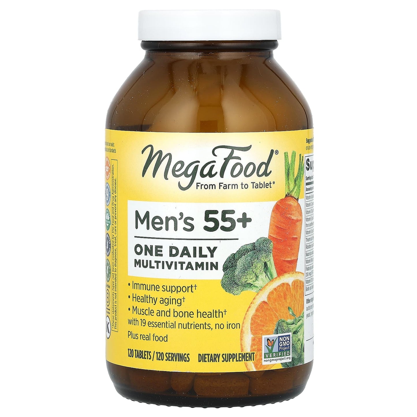 MegaFood-Men's 55+-One Daily Multivitamin-120 Tablets