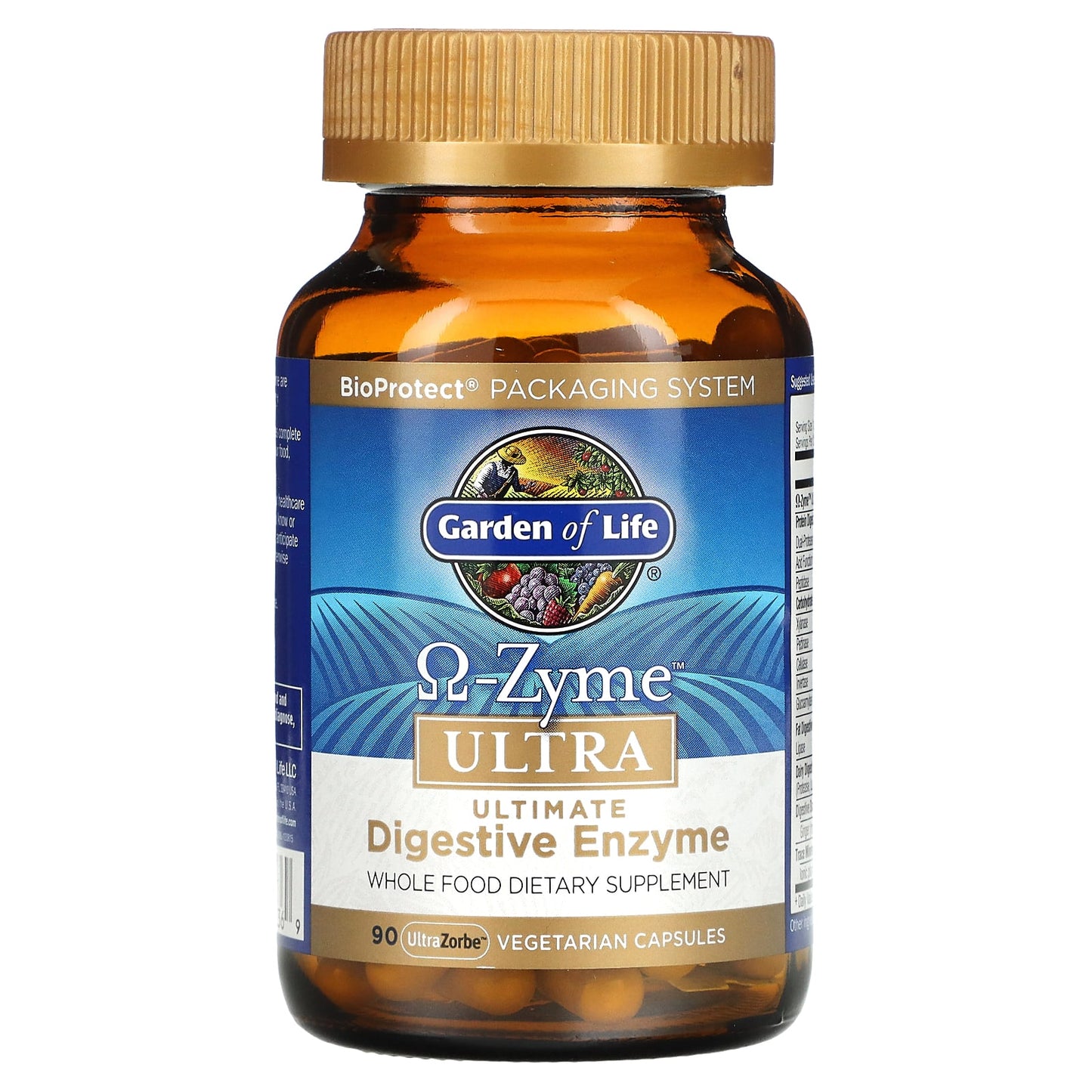 Garden of Life, O-Zyme Ultra, Ultimate Digestive Enzyme Blend, 90 UltraZorbe Vegetarian Capsules