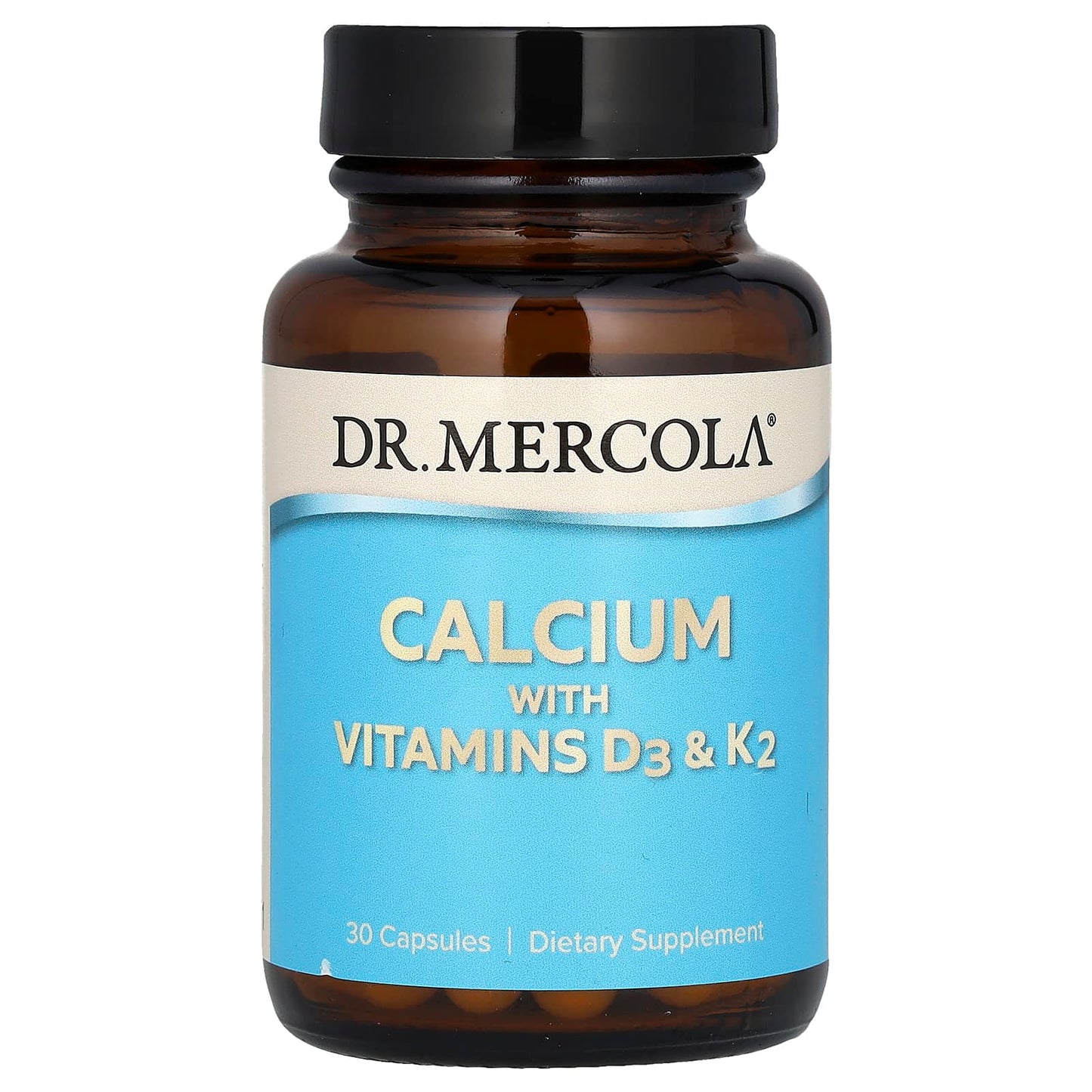 Dr. Mercola-Calcium with Vitamins D3 & K2-30 Capsules