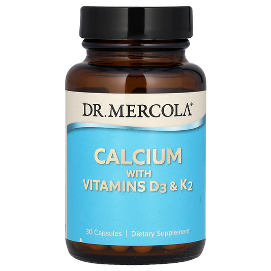 Dr. Mercola-Calcium with Vitamins D3 & K2-30 Capsules