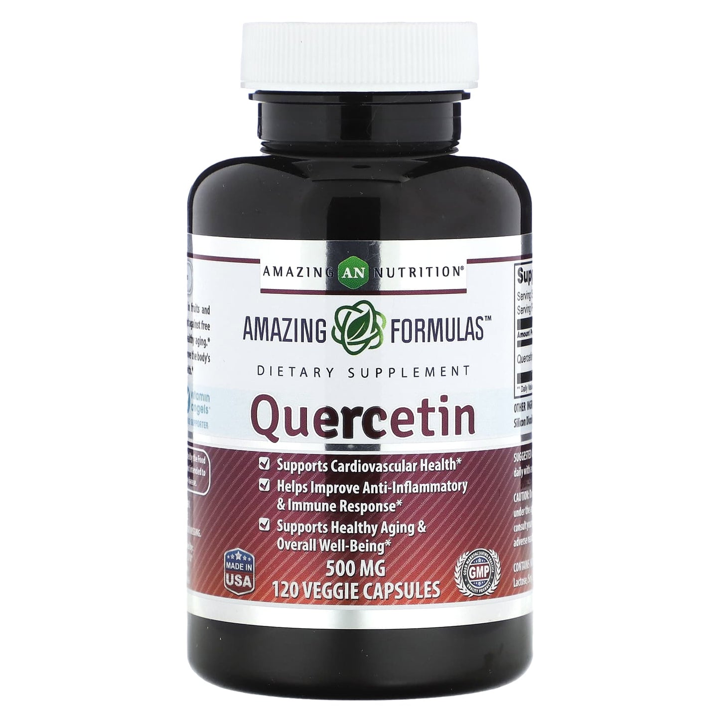 Amazing Nutrition-Quercetin-500 mg-120 Veggie Capsules