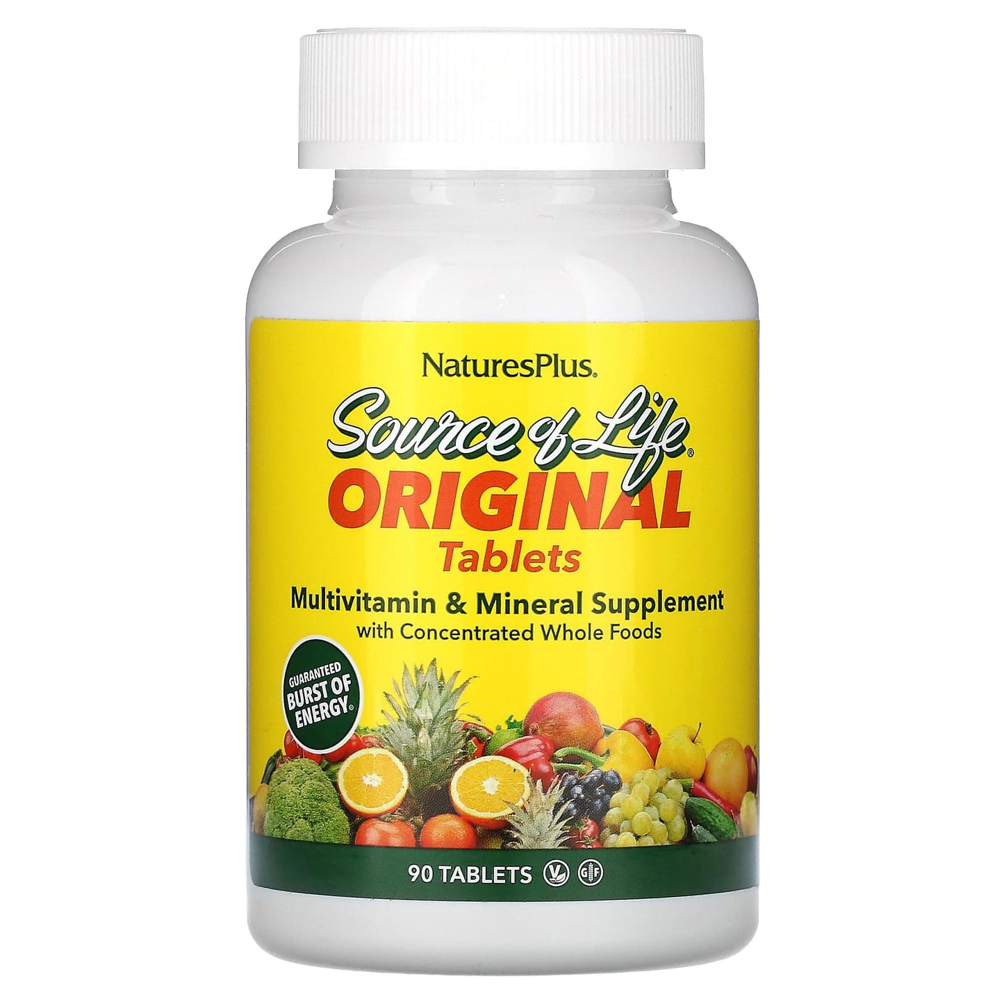 NaturesPlus-Source of Life Original-Multi-Vitamin & Mineral Supplement-90 Tablets