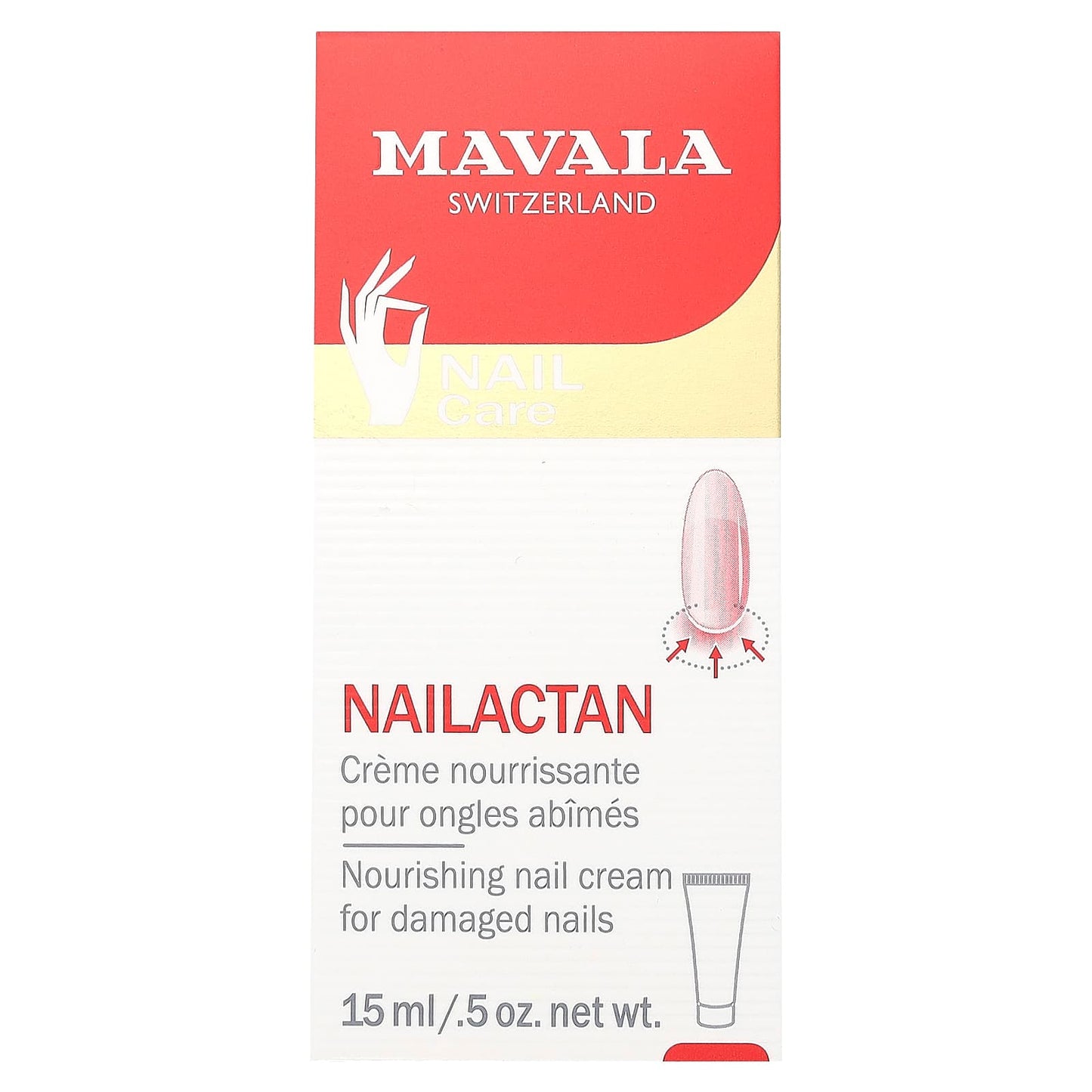 Mavala, Nailactan, Nourishing Nail Cream (in convenient tube), 0.5 oz (15 ml)