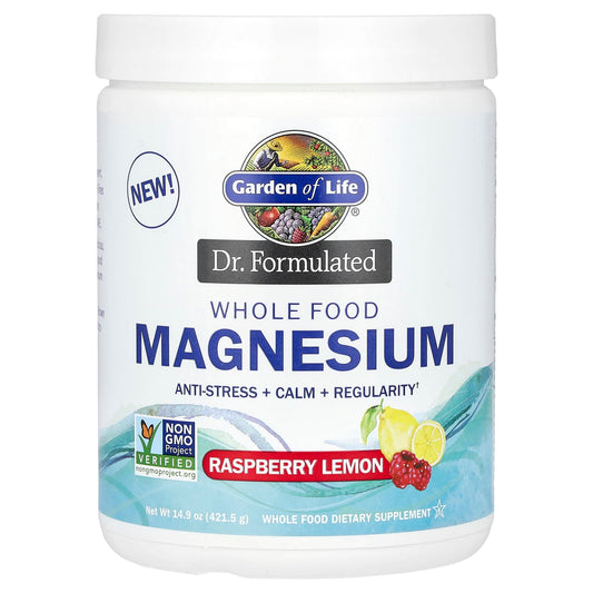 Garden of Life-Dr. Formulated-Whole Food Magnesium-Raspberry Lemon-14.9 oz (421.5 g)