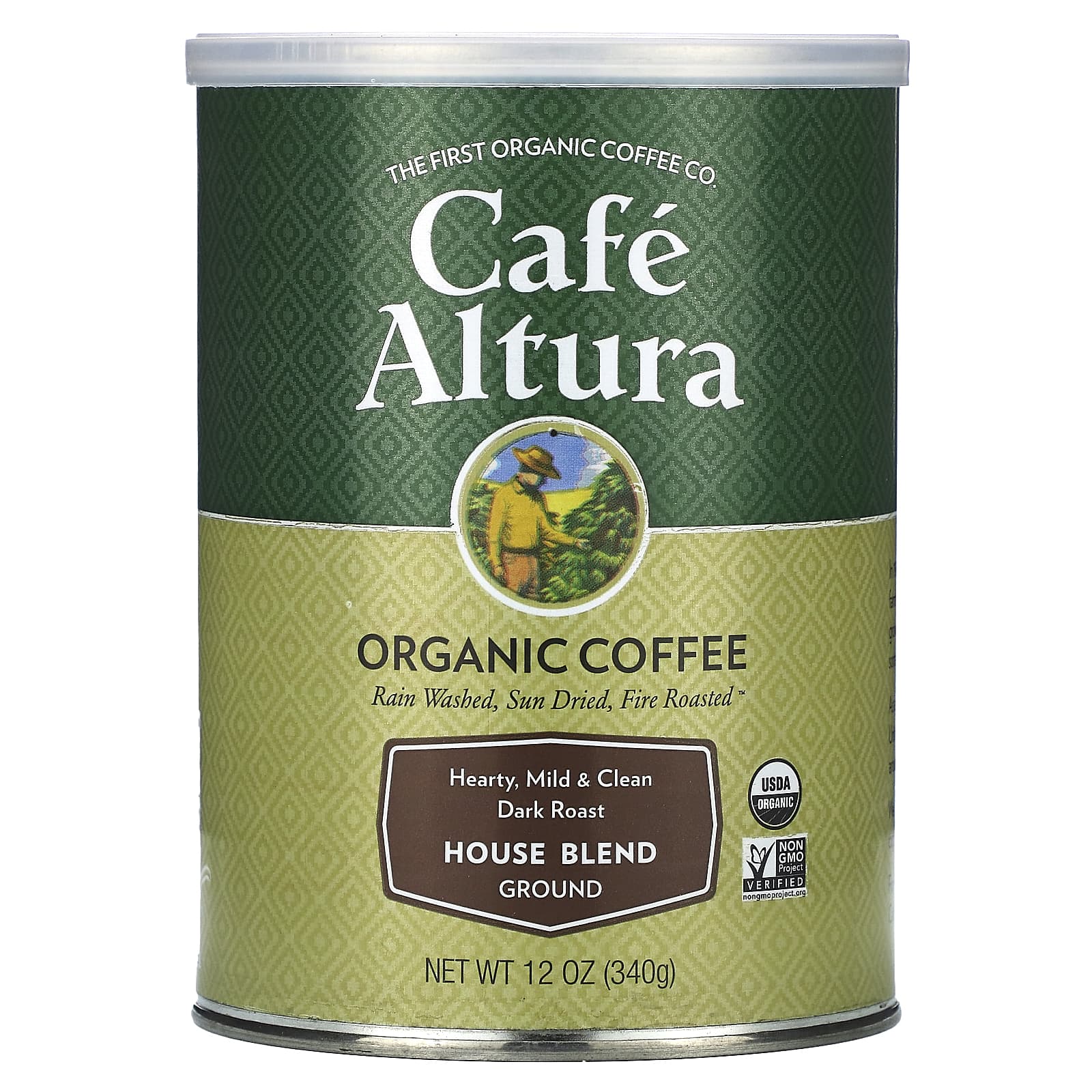 Cafe Altura-Organic Coffee-House Blend-Ground-Dark Roast-12 oz (340 g)