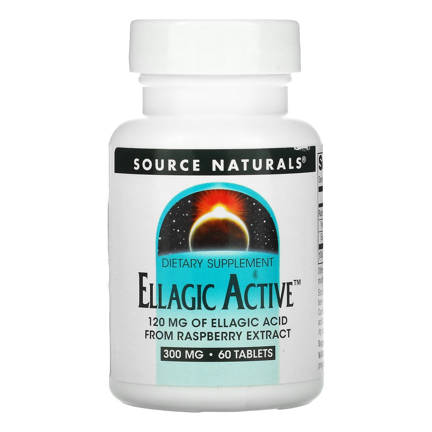 Source Naturals-Ellagic Active-300 mg-60 Tablets