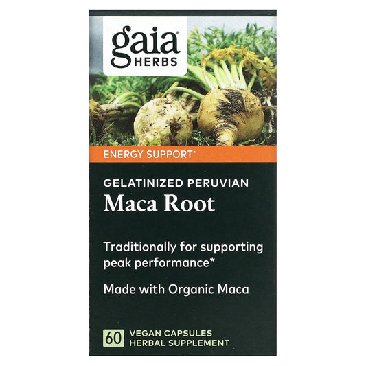 Gaia Herbs-Gelatinized Peruvian Maca Root-60 Vegan Capsules