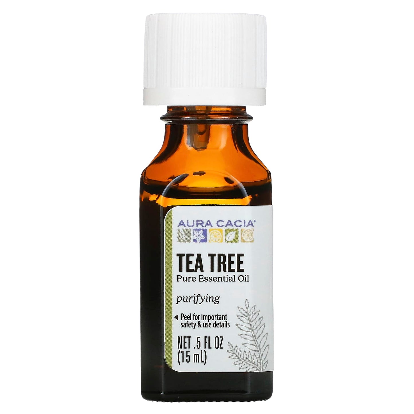 Aura Cacia-Pure Essential Oil-Tea Tree-0.5 fl oz (15 ml)