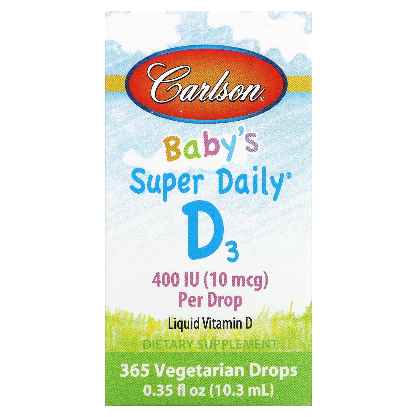 Carlson-Baby's Super Daily D3-10 mcg (400 IU)-0.35 fl oz (10.3 ml)