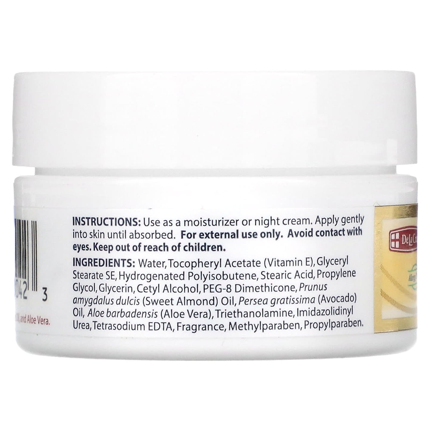 De La Cruz, Vitamin E Cream, 0.42 oz (12 g)