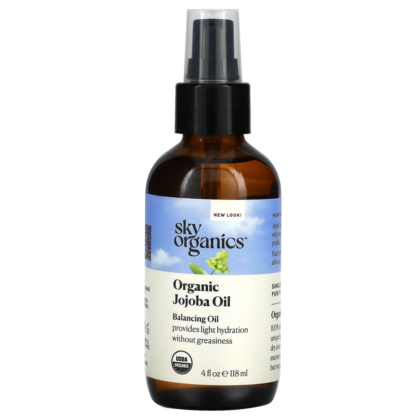 Sky Organics-Organic Jojoba Oil-4 fl oz (118 ml)