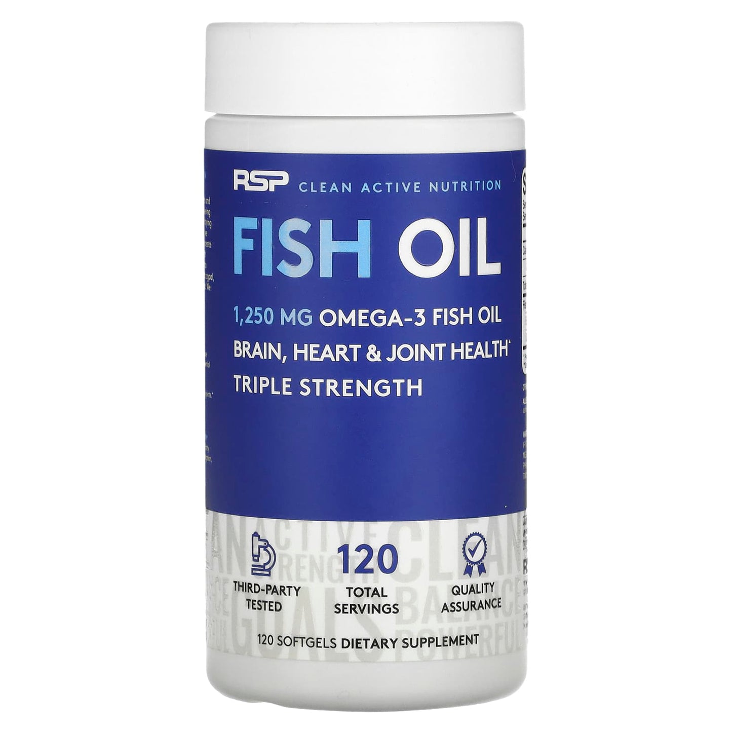 RSP Nutrition-Fish Oil-1,250 mg-120 Softgels