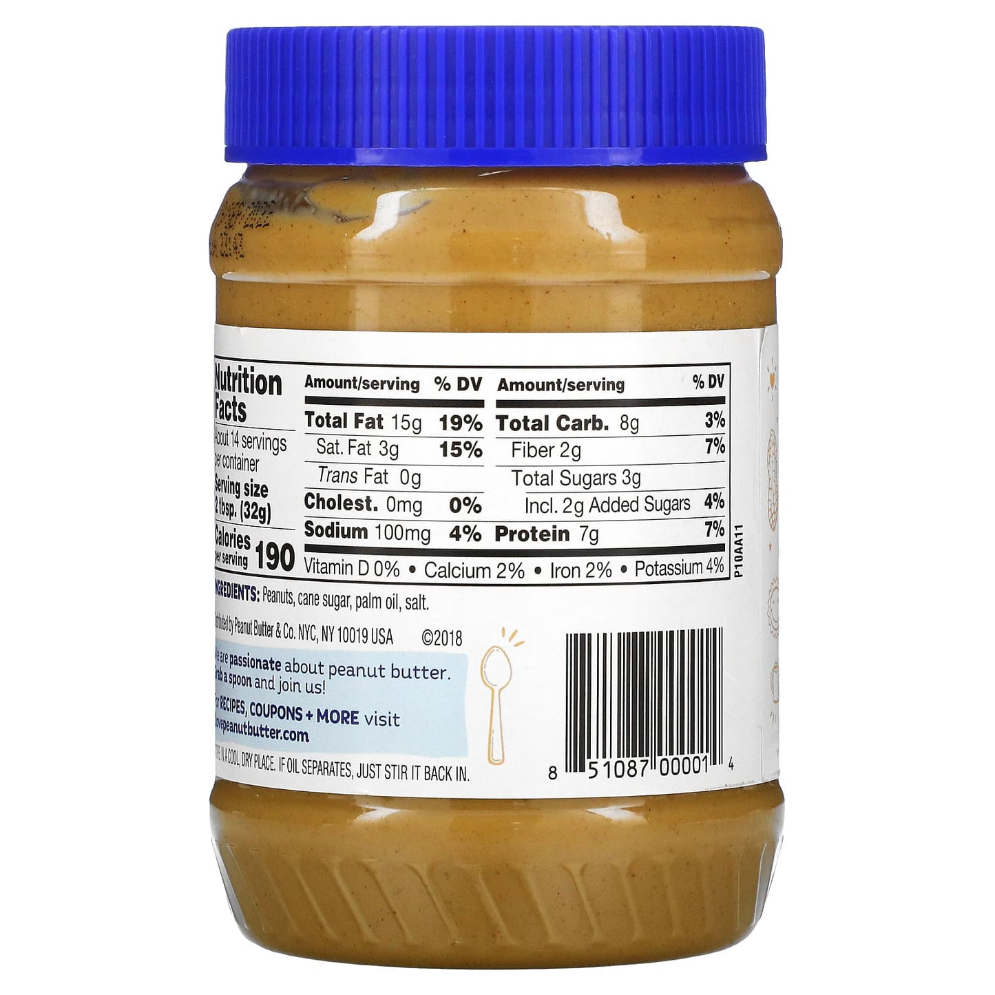 Peanut Butter & Co., Peanut Butter Spread, Smooth Operator, 16 oz (454 g)