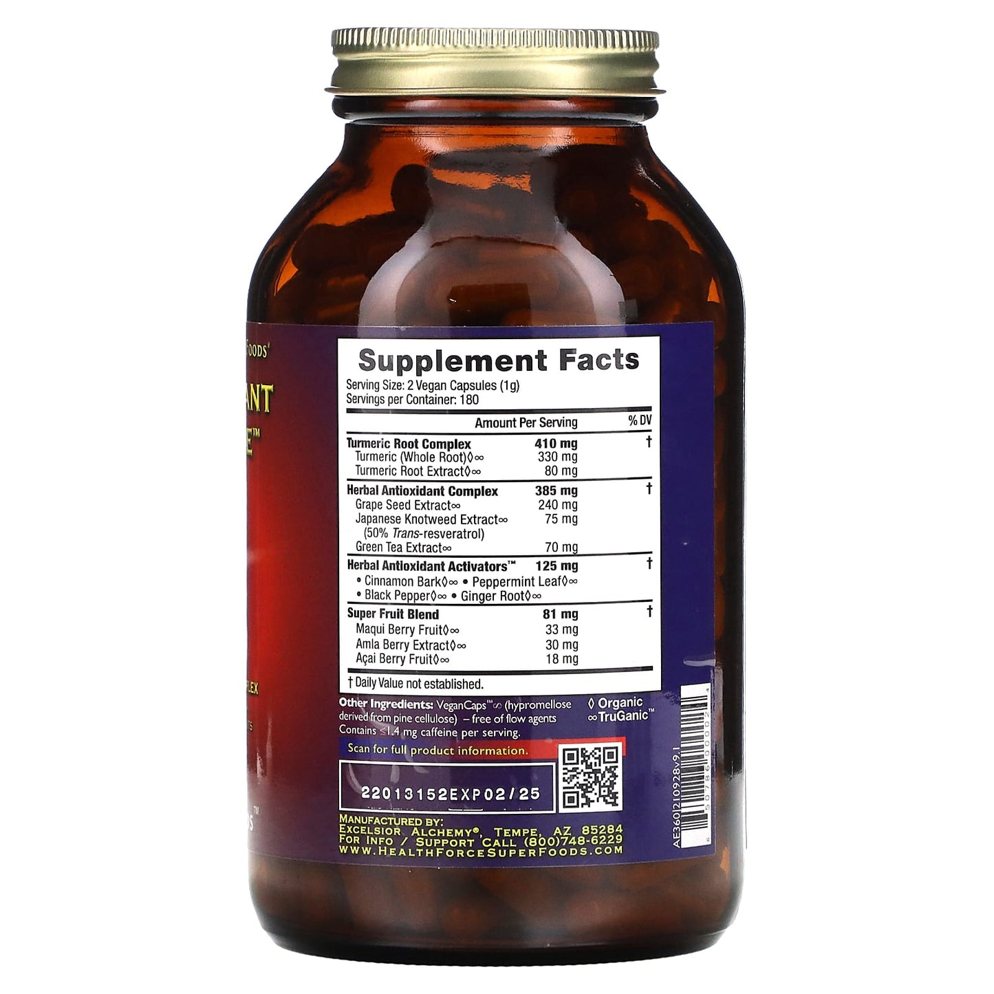 HealthForce Superfoods, Antioxidant Extreme, Version 9.1, 360 VeganCaps