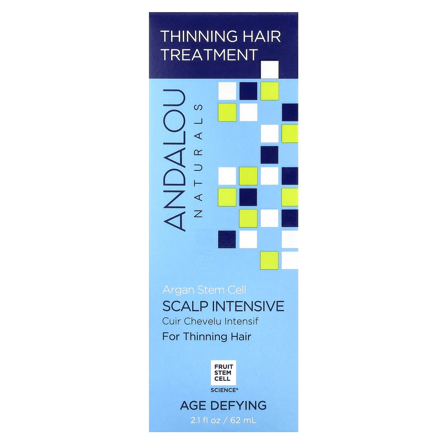 Andalou Naturals-Argan Stem Cell-Scalp Intensive-Thinning Hair Treatment-Age Defying-2.1 fl oz (62 ml)