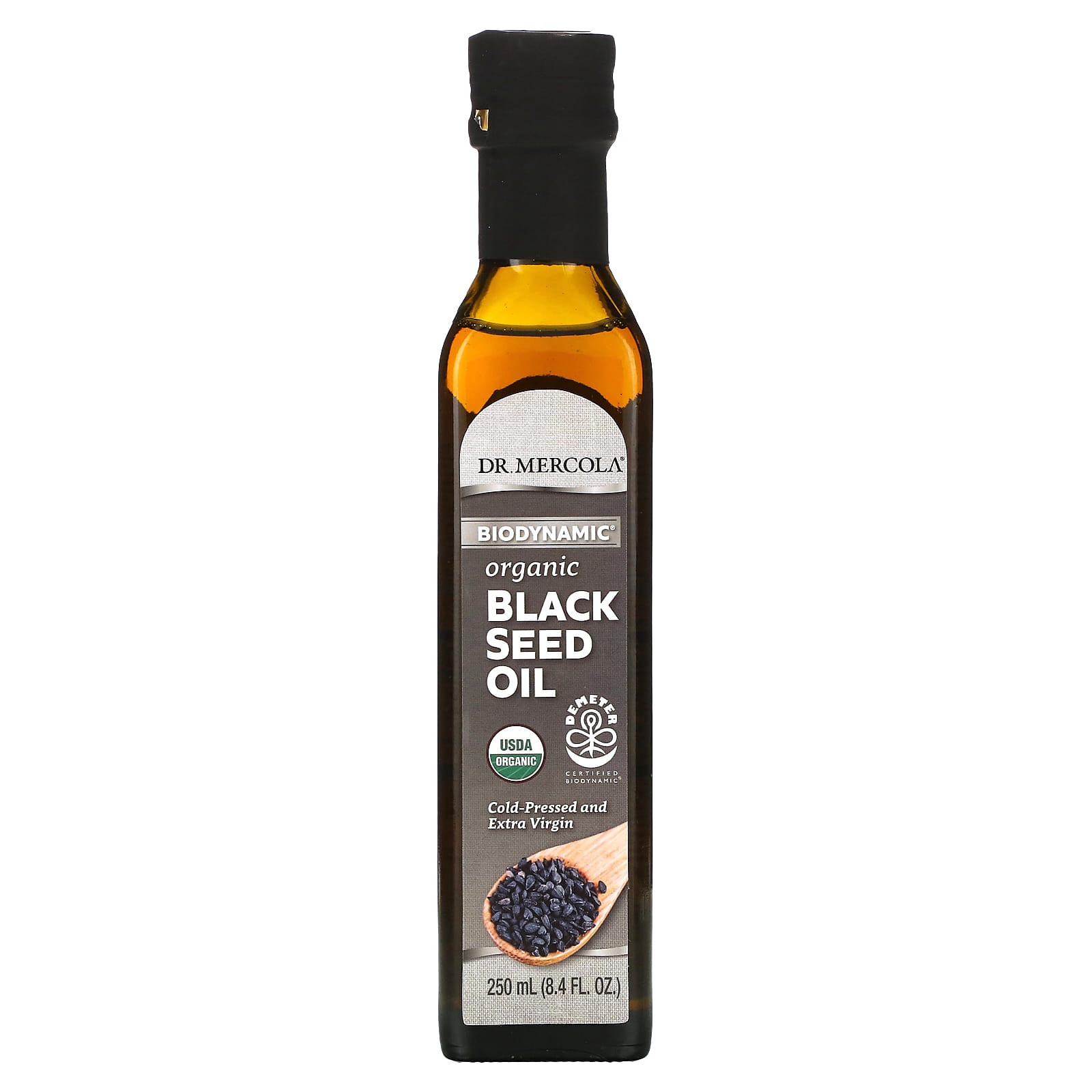 Dr. Mercola-Biodynamic-Organic Black Seed Oil-8.4 fl oz (250 ml)