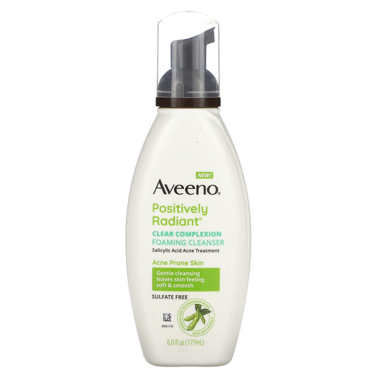 Aveeno-Positively Radiant-Clear Complexion Foaming Cleanser-6 fl oz (177 ml)