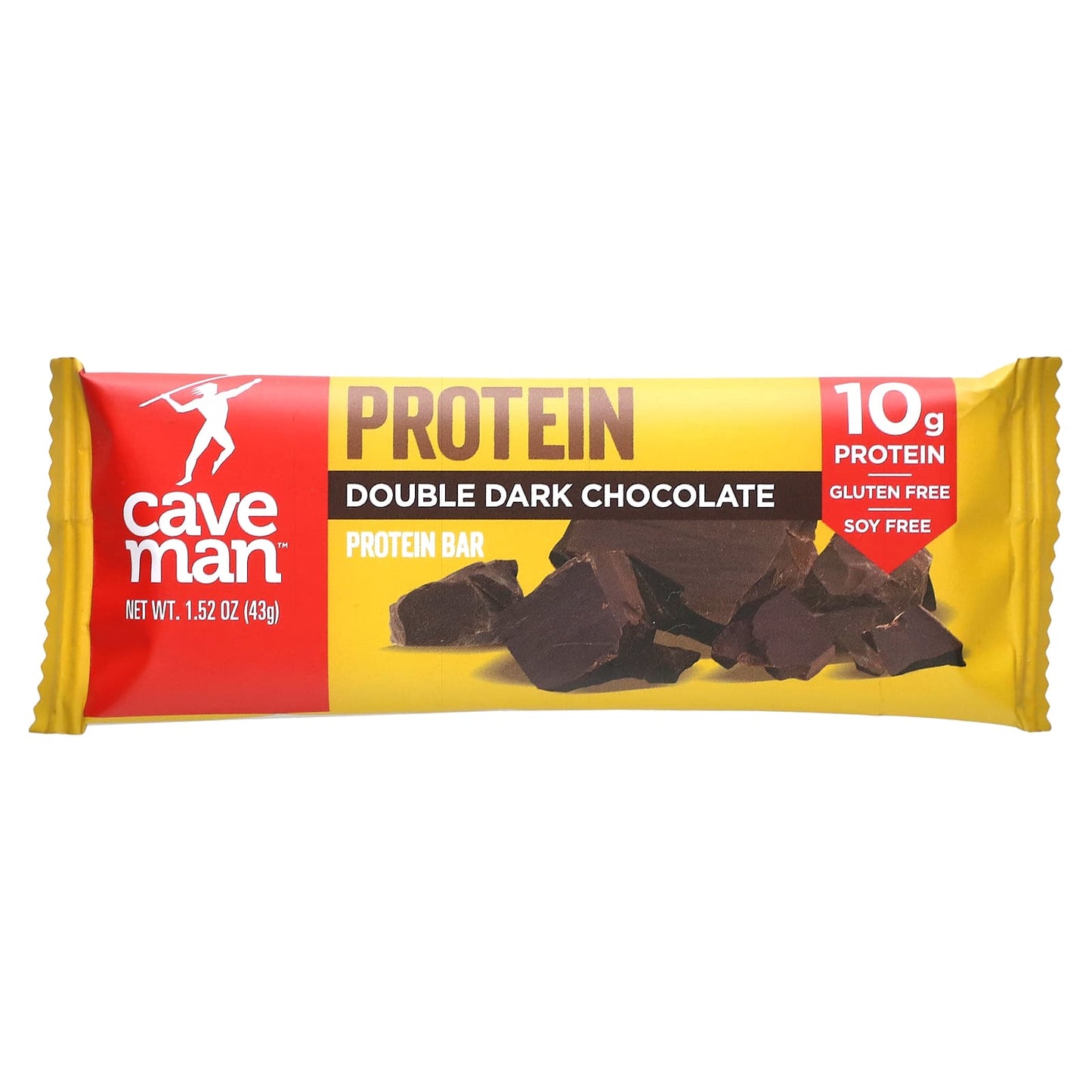 Caveman Foods, Protein Bar, Double Dark Chocolate, 12 Bars, 1.52 oz (43 g) Each