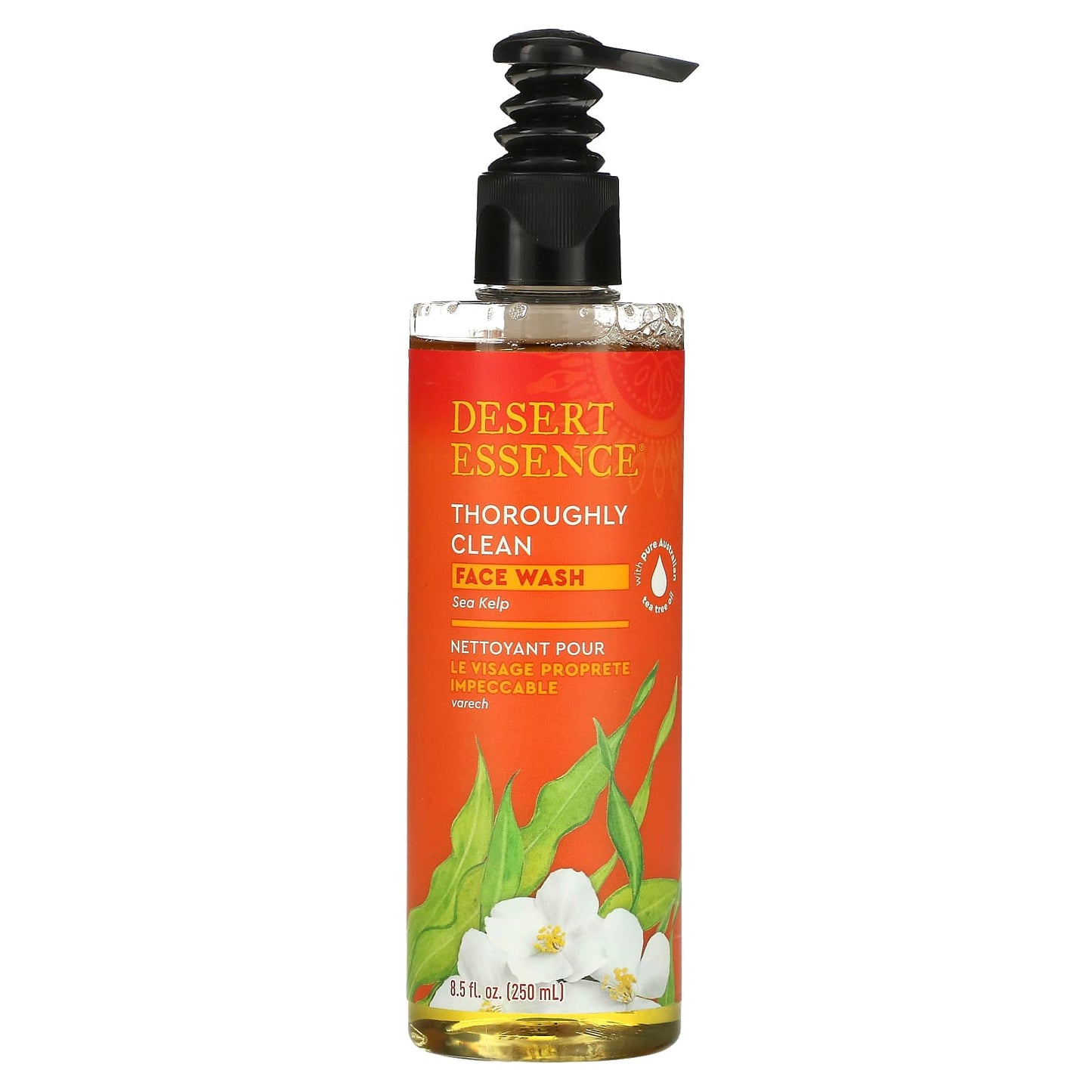 Desert Essence-Thoroughly Clean Face Wash-Sea Kelp-8.5 fl oz (250 ml)