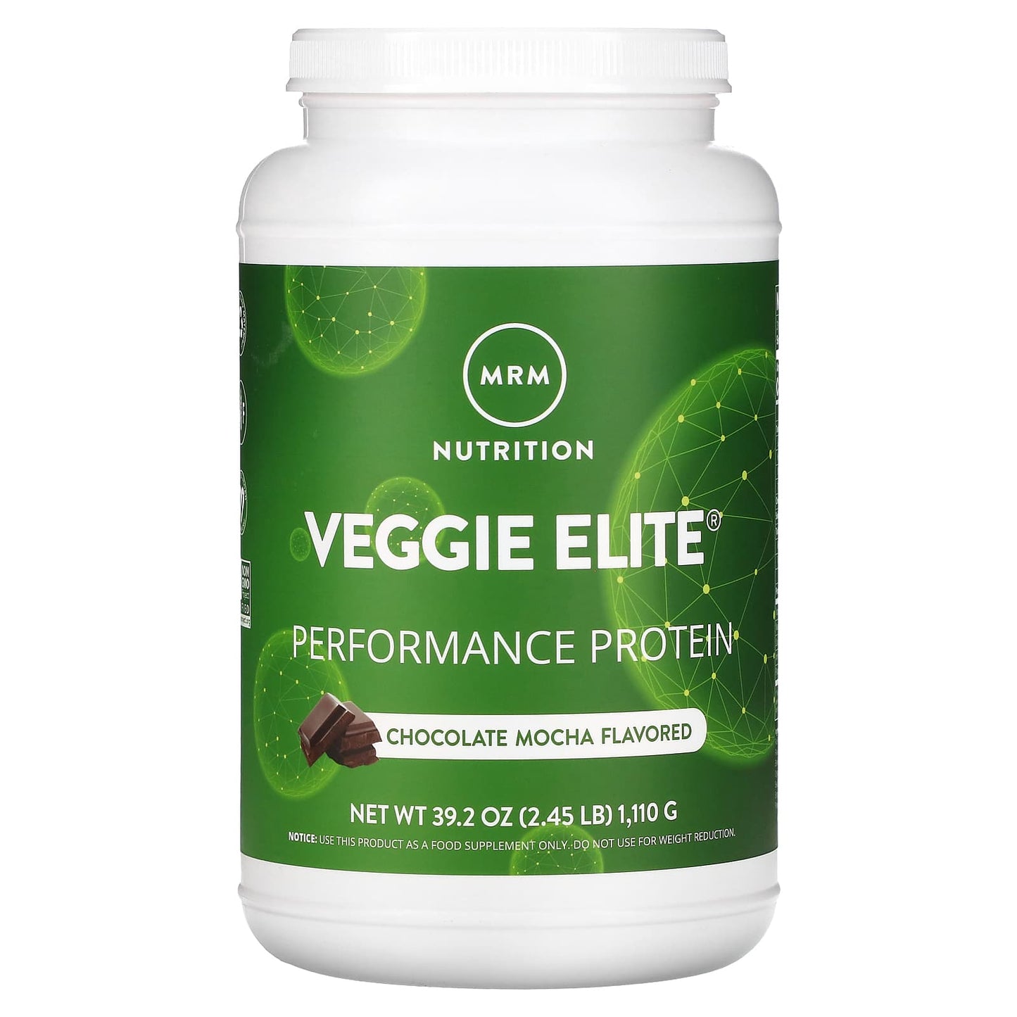 MRM Nutrition-Veggie Elite-Performance Protein-Chocolate Mocha-2.45 lb (1,110 g)