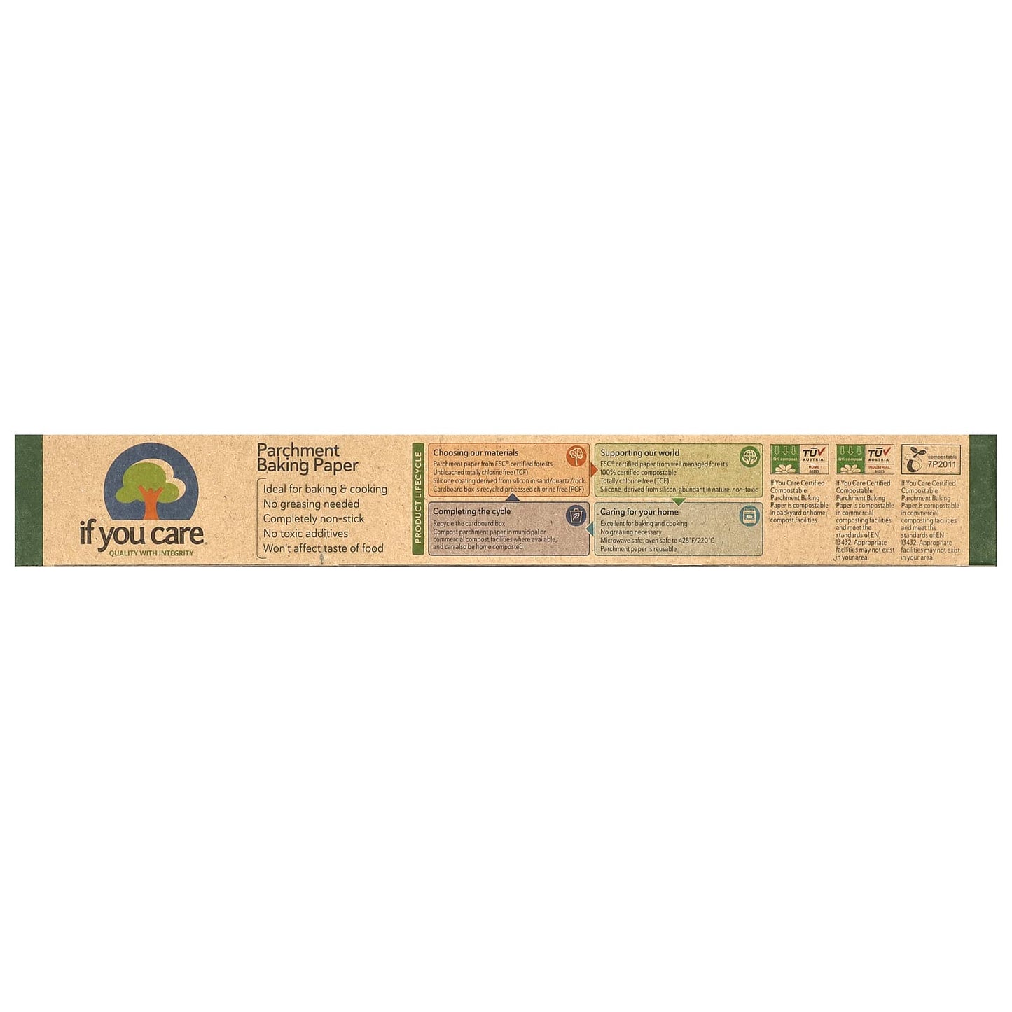 If You Care, Parchment Baking Paper, 70 sq ft (65 ft x 13 in)