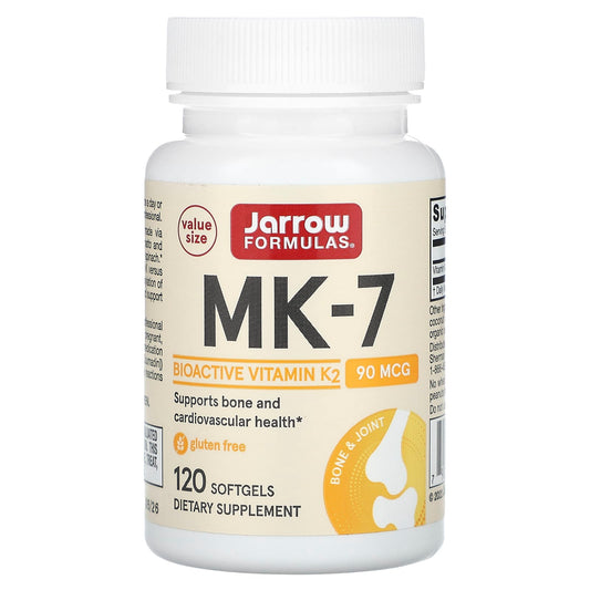 Jarrow Formulas-MK-7-90 mcg-120 Softgels