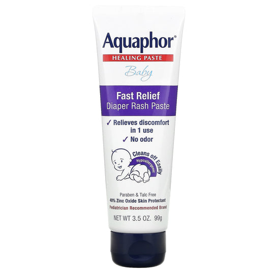 Aquaphor-Baby-Healing Paste-Fast Relief Diaper Rash Paste-3.5 oz (99 g)