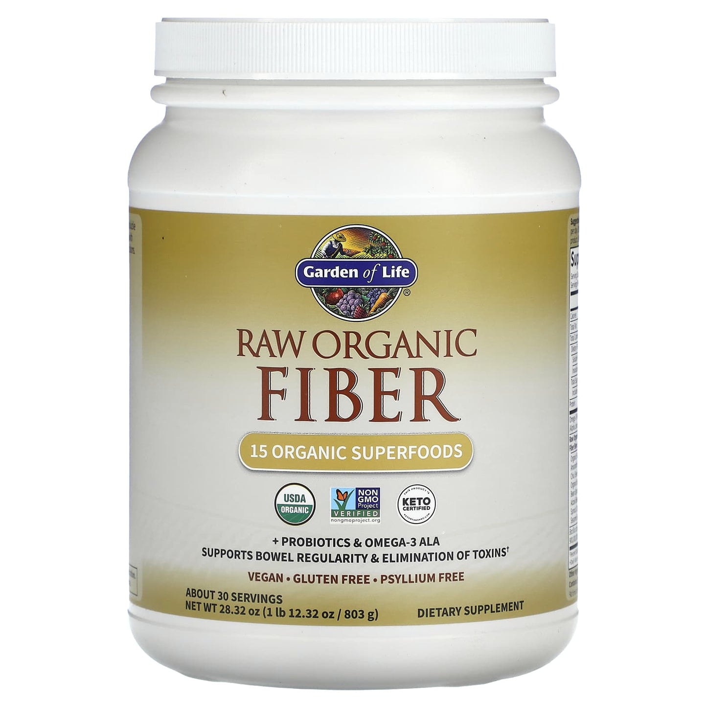 Garden of Life-RAW Organic Fiber-1 lb-12.32 oz