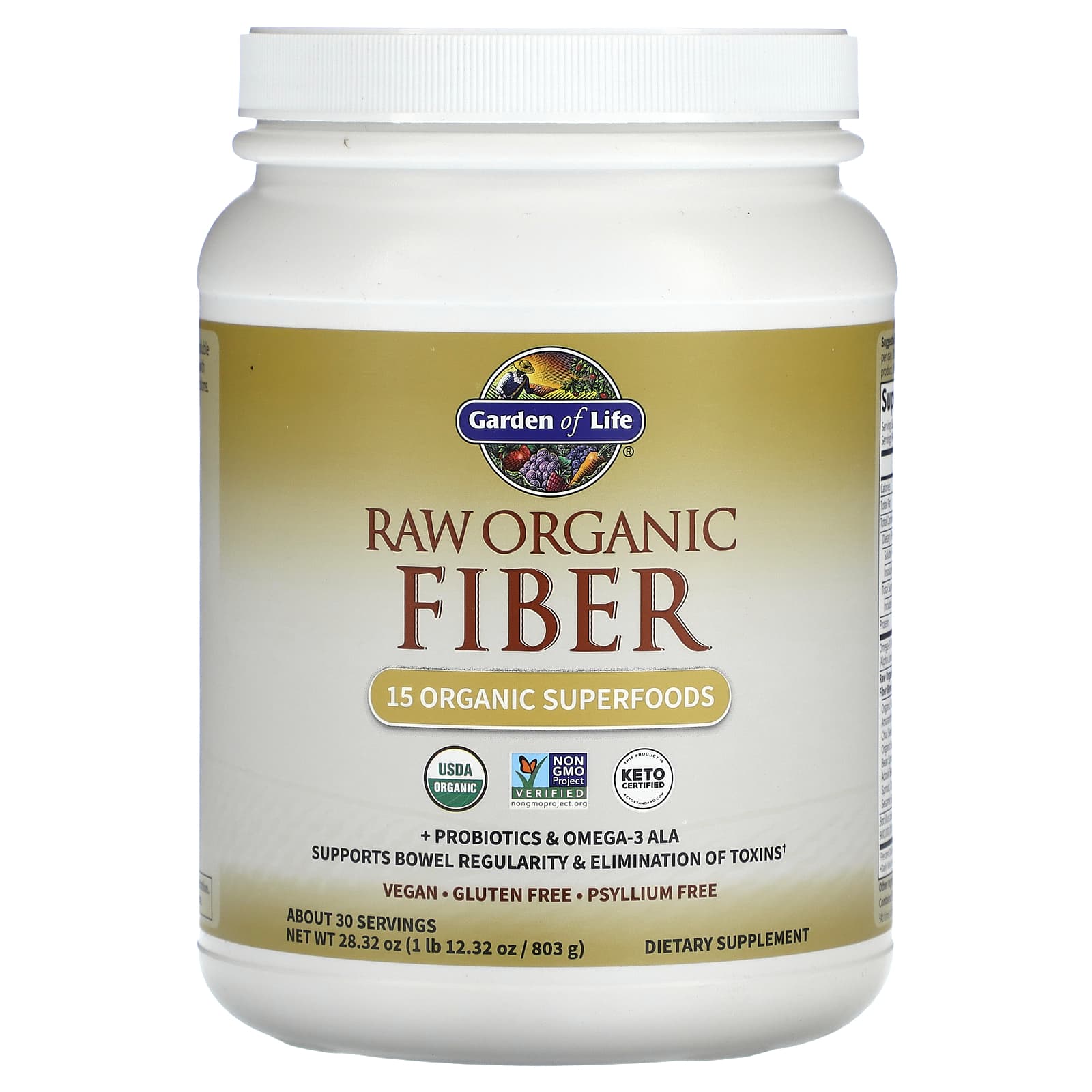 Garden of Life-RAW Organic Fiber-1 lb-12.32 oz