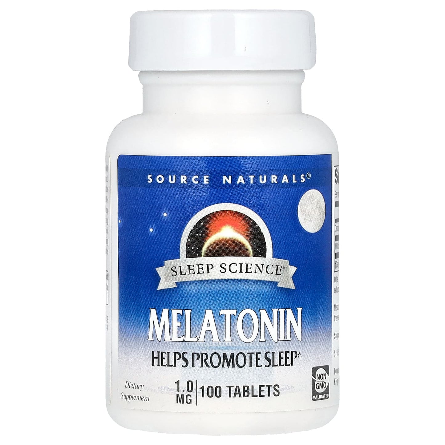 Source Naturals-Sleep Science-Melatonin-1 mg-100 Tablets