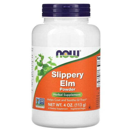 NOW Foods-Slippery Elm Powder-4 oz (113 g)