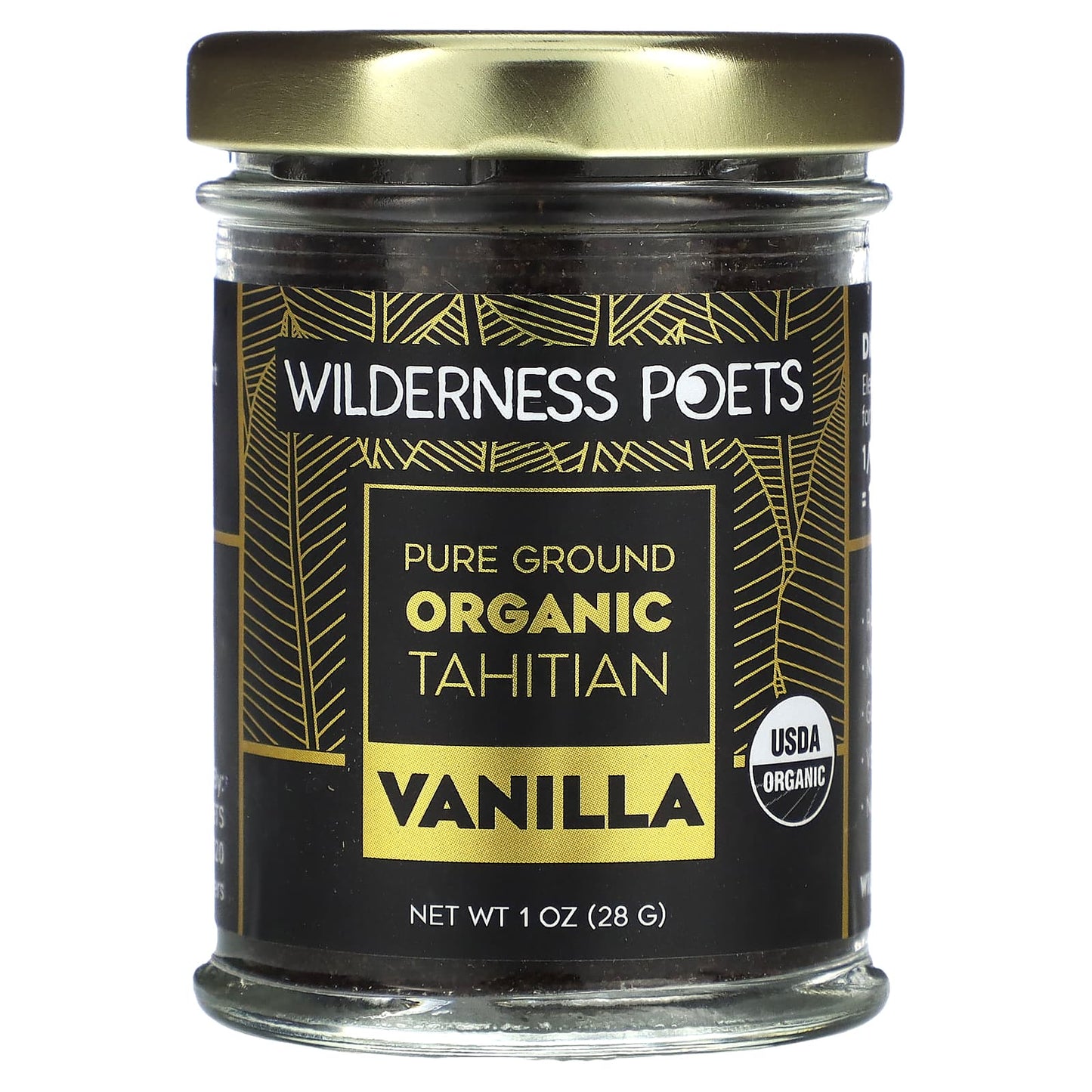 Wilderness Poets-Pure Ground Organic Tahitian Vanilla-1 oz (28 g)