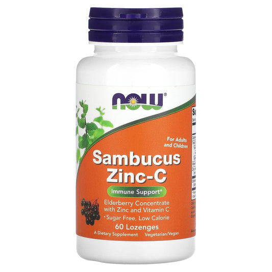 NOW Foods-Sambucus Zinc-C-60 Lozenges