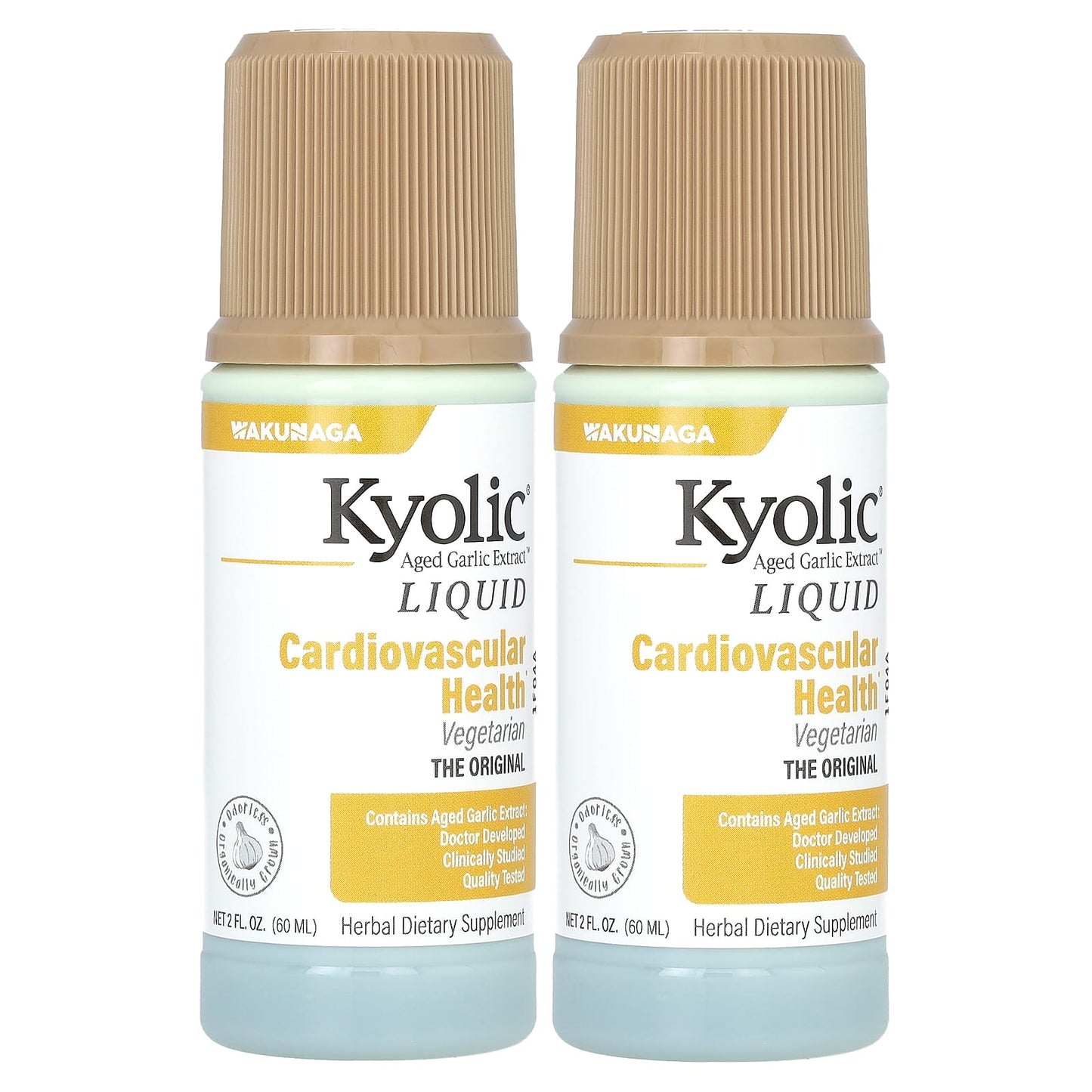 Kyolic, Aged Garlic Extract Liquid, 2 Bottles, 2 fl oz (60 ml) Each