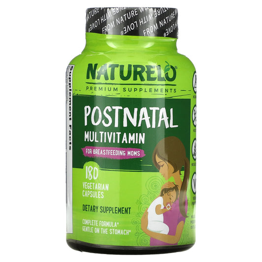 NATURELO-Postnatal Multivitamin for Breastfeeding Moms-180 Vegetarian Capsules