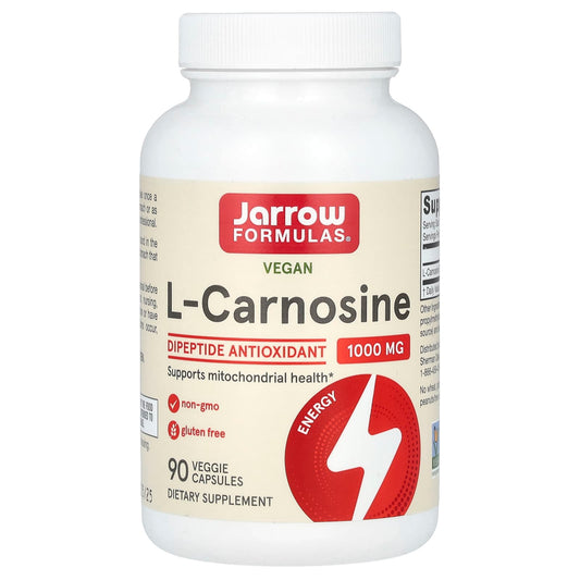 Jarrow Formulas-L-Carnosine-1,000 mg-90 Veggie Capsules (500 mg per Capsule)