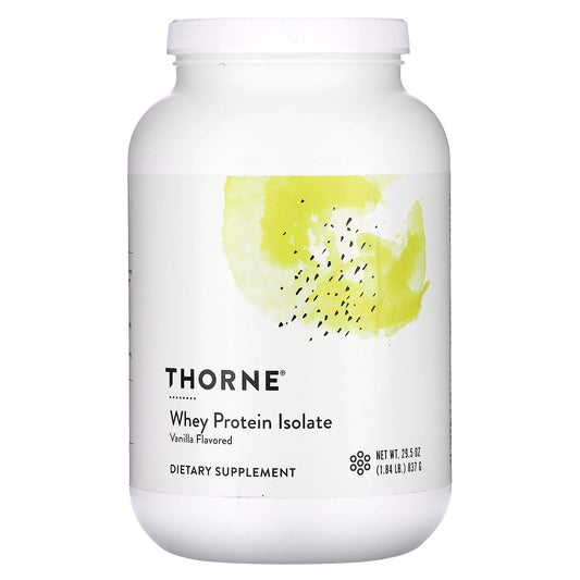 Thorne-Whey Protein Isolate-Vanilla-1.84 lb (837 g)