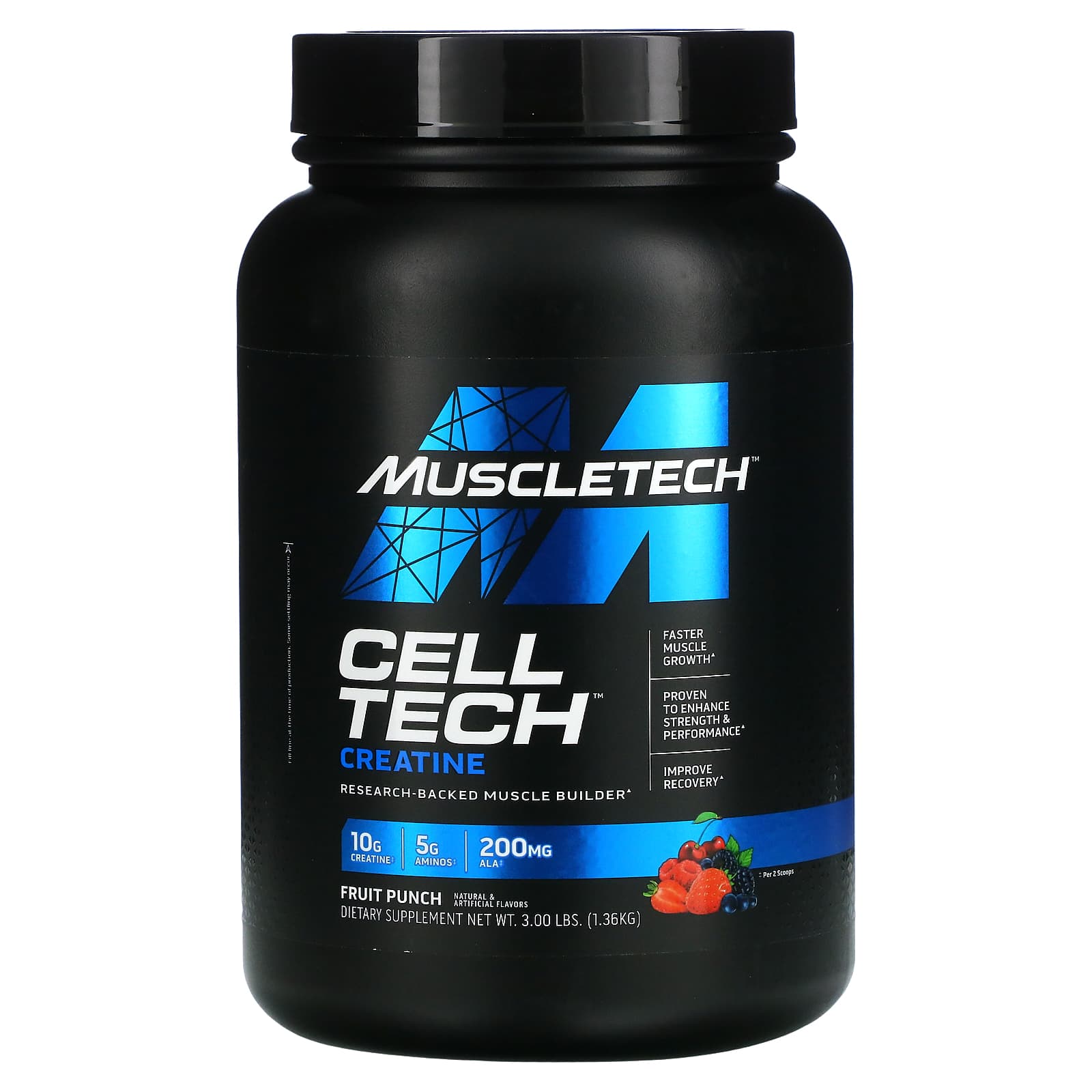 MuscleTech-Performance Series-CELL-TECH Creatine-Fruit Punch-3 lbs (1.36 kg)