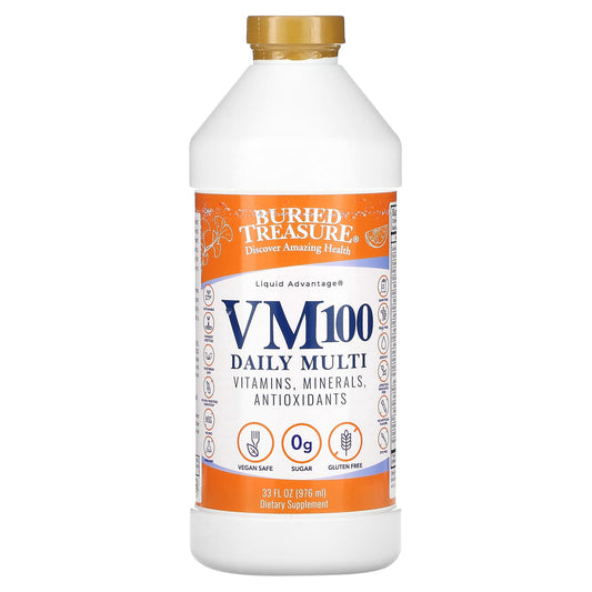 Buried Treasure-Liquid Advantage-VM100 Daily Multi-Orange Zest-32 fl oz (976 ml)