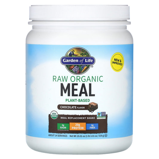 Garden of Life-RAW Organic Meal-Meal Replacement Shake-Chocolate -1 lb 3.01 oz (539 g)