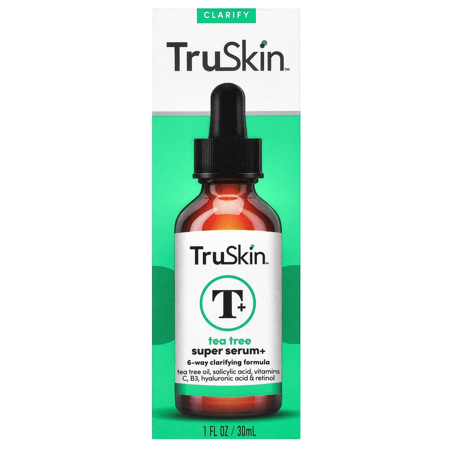 TruSkin, Tea Tree Super Serum+, 1 fl oz (30 ml)