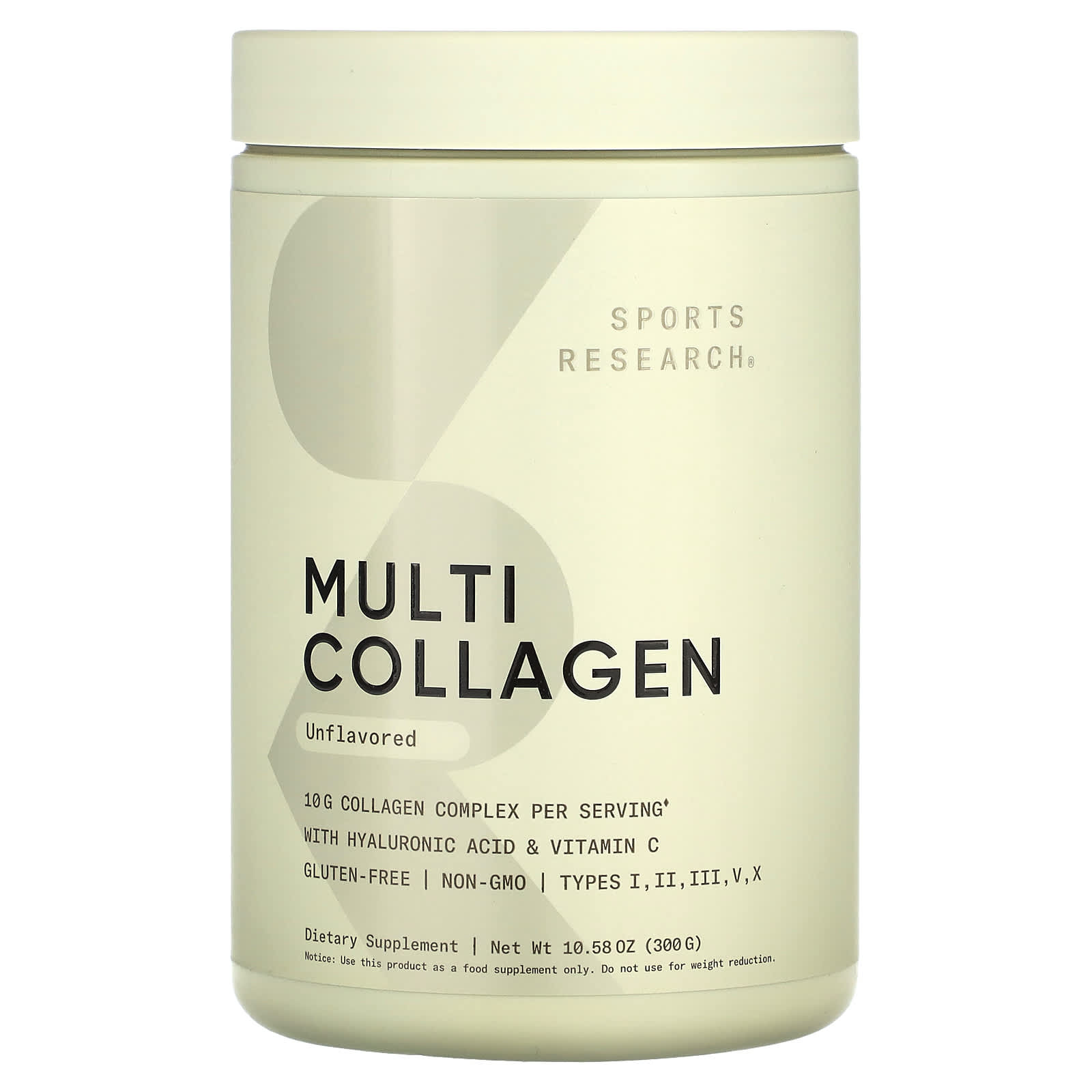 Sports Research-Multi Collagen-Unflavored-10.58 oz (300 g)