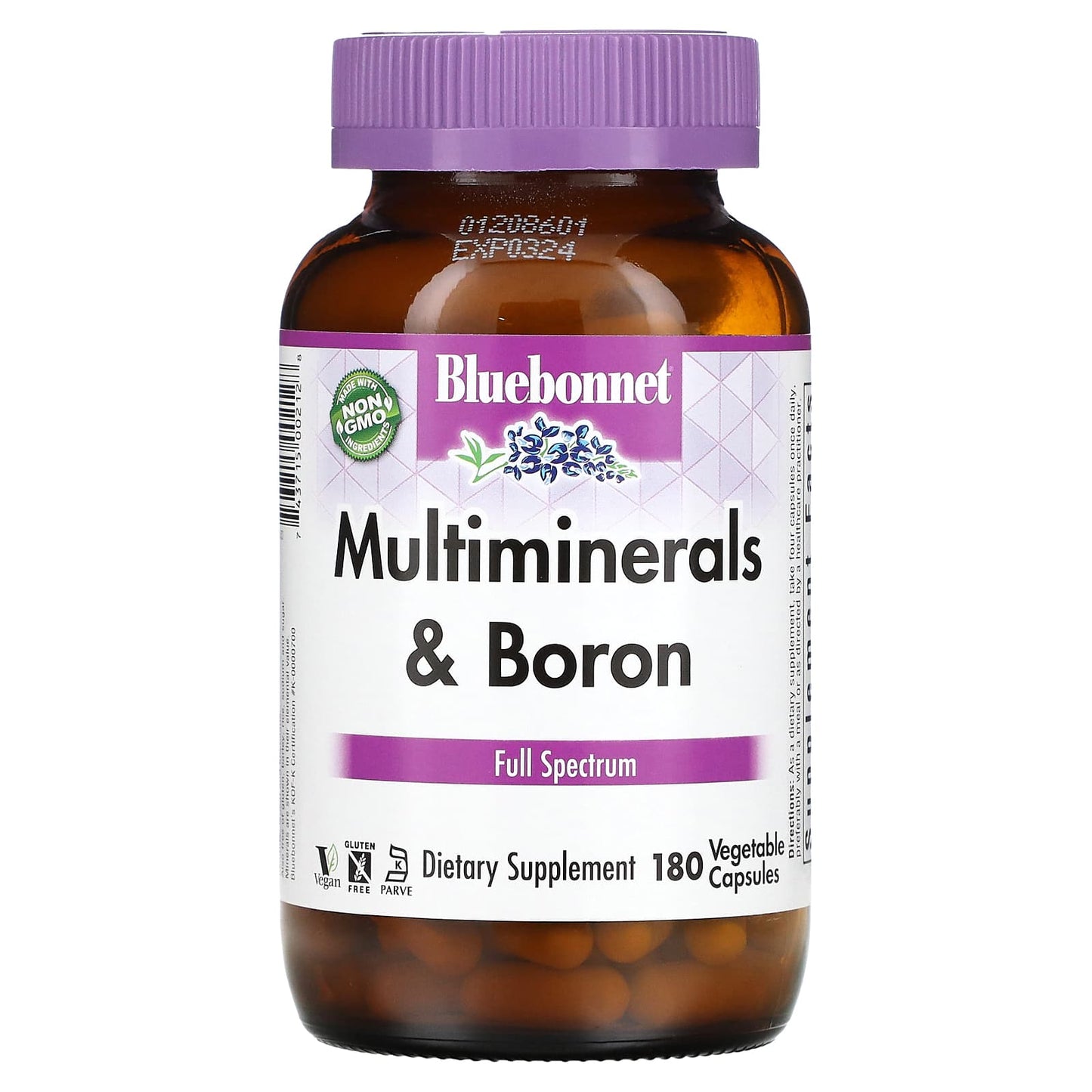 Bluebonnet Nutrition-Multiminerals & Boron-180 Vegetable Capsules