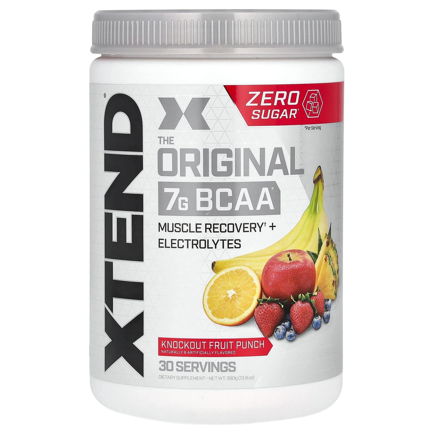 Xtend-The Original 7G BCAA-Knockout Fruit Punch-13.8 oz (390 g)