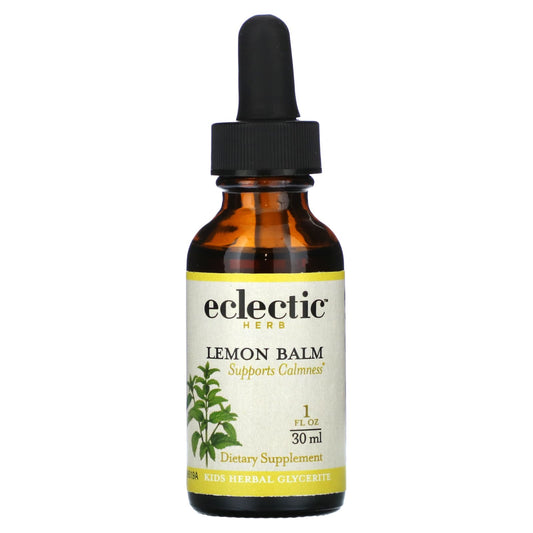 Eclectic Institute-Kids Herbal Glycerite-Lemon Balm-1 fl oz (30 ml)