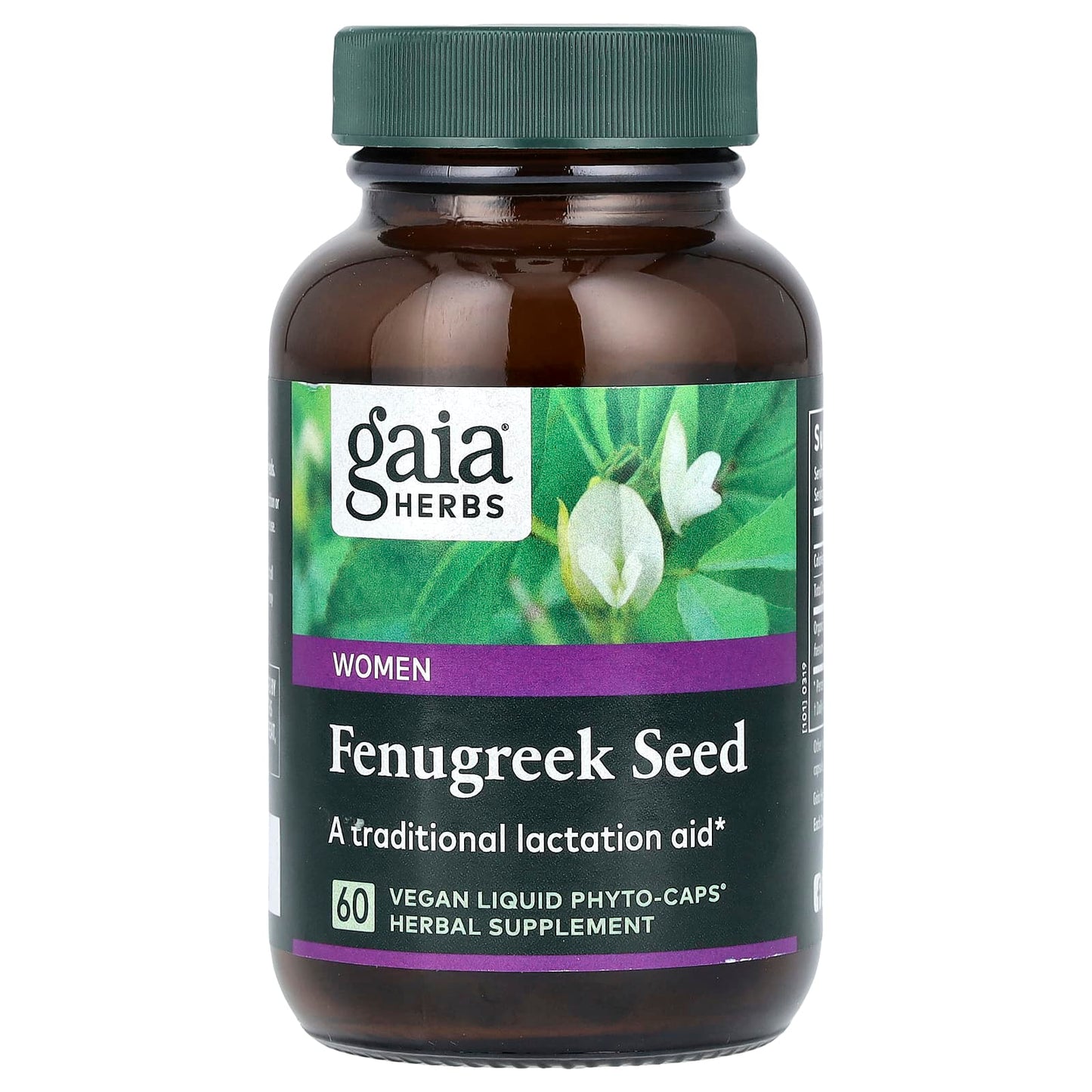 Gaia Herbs, Fenugreek Seed for Women, 60 Vegan Liquid Phyto-Caps