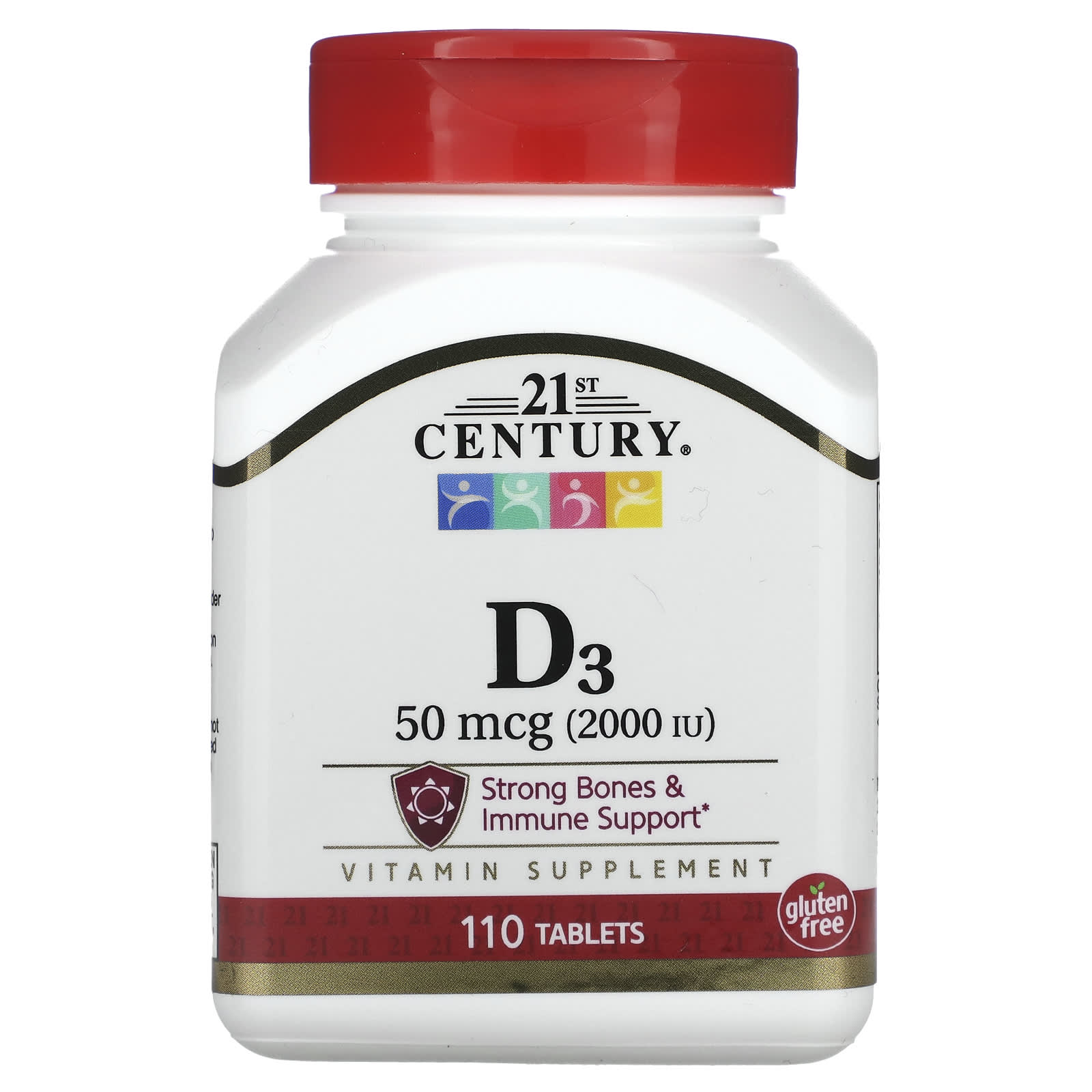 21st Century-Vitamin D3-50 mcg (2,000 IU)-110 Tablets